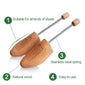 Premium Wooden Shoe Tree with Spring