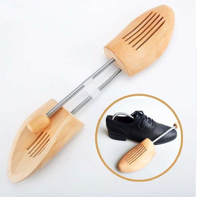 Premium Wooden Shoe Tree with Spring